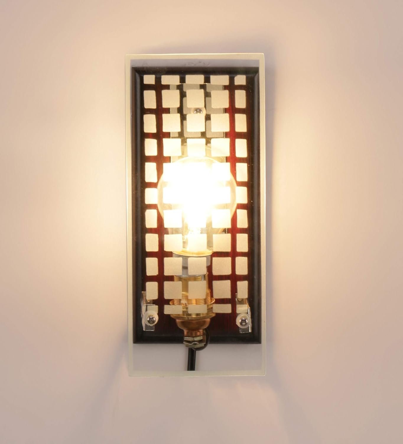 MDF & Glass Wall Mounted Light for Living Room/Drawing Room/Office/Bedroom/Decoration/Lobby/Dining Room/Passage/Hall Way/Gift