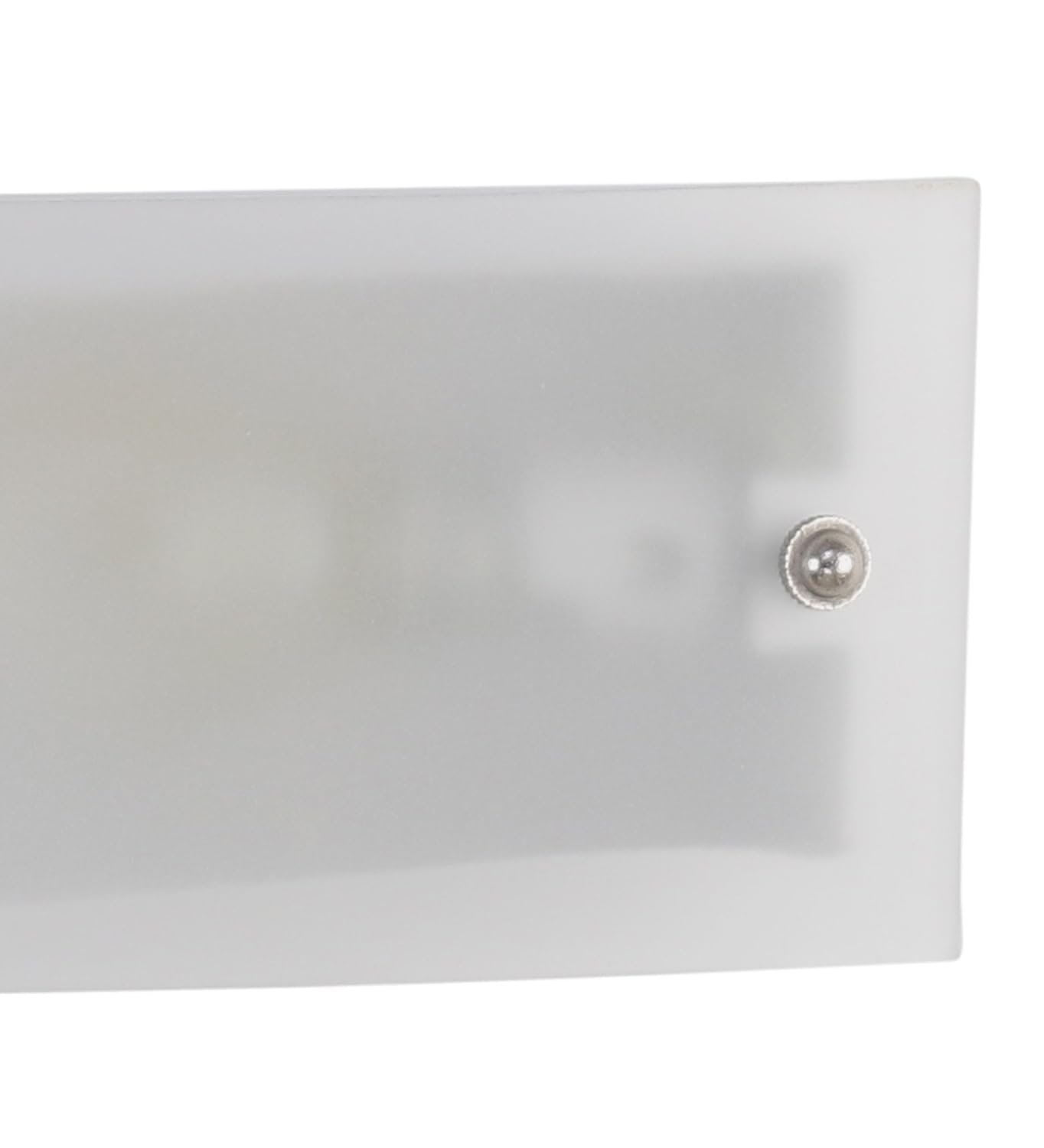 Off White Metal & Glass Bathroom Light for Wash Basin/Mirror