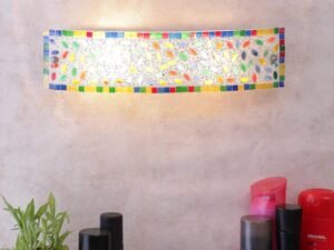 Mosaic Multicolor Glass Bathroom Light for wash Basin & Mirror