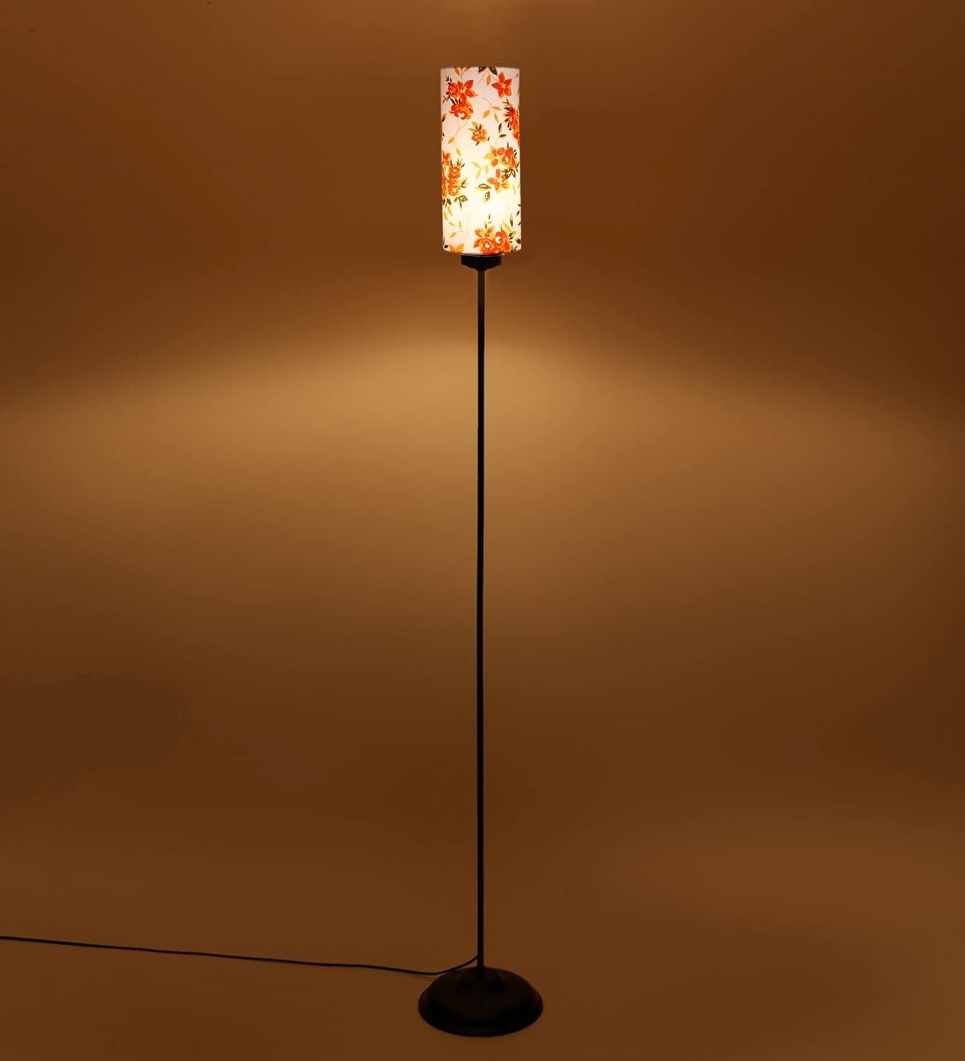 Thin Multi Cotton Shade with Iron Floor lamp(BK15)