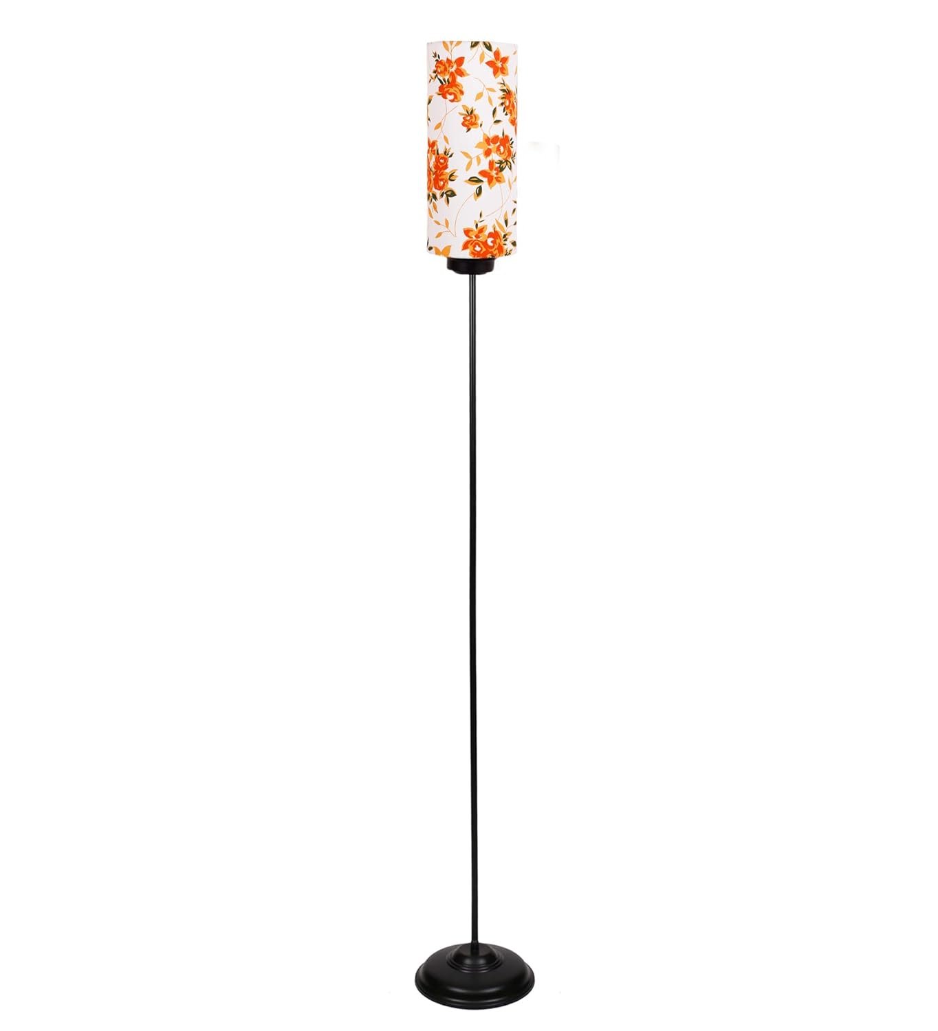 Thin Multi Cotton Shade with Iron Floor lamp(BK15)