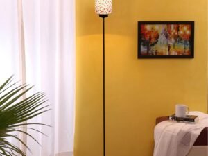 Thin Multi Cotton Shade with Iron Floor lamp(BK16)