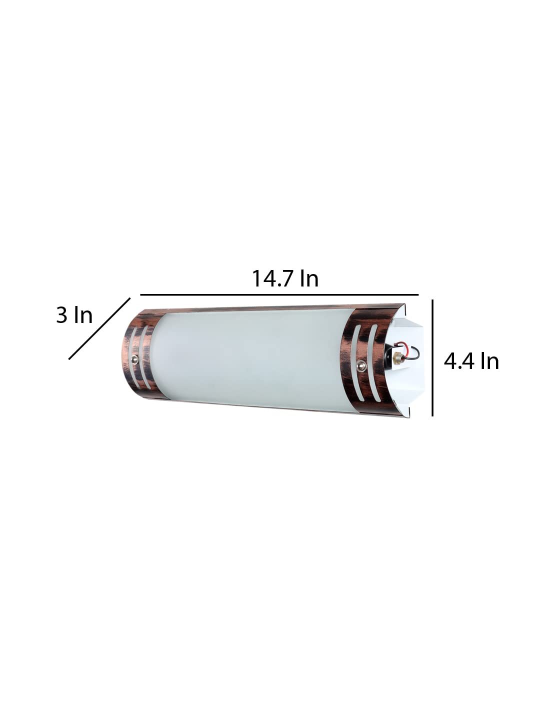 Copper Finish Frosted Glass Bath Light for Wash Basin & Mirror,BL104