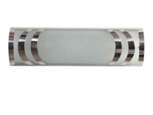 Steel & Frosted Glass Bath Light for Wash Basin & Mirror(Off-White),BL89