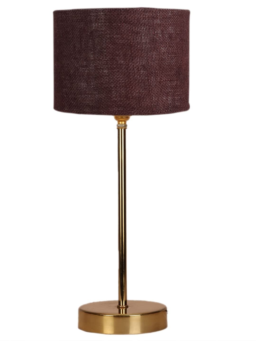 Brown Jute with Metal Gold Table Lamp(S)