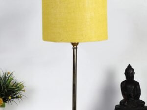 Yellow Jute with Metal Gold Table Lamp(Ab)