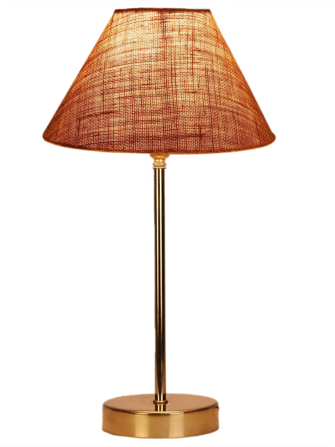 Beige Jute with Metal Gold Table Lamp(AW0