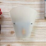 V Shape Milky Glass Wall Mounted lamp (T03)