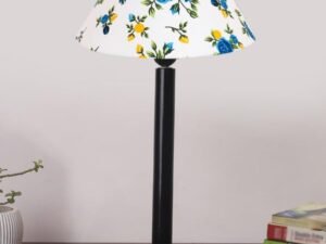 Multicolor Table Lamp | Artistic Mosaic Glass with Sturdy Wood Base | Decorative Ambient Light for Home D�cor | Perfect Blend of Modern & Traditional Style - Model DBH36