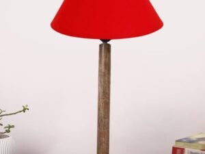 Multicolor Table Lamp | Artistic Mosaic Glass with Sturdy Wood Base | Decorative Ambient Light for Home D�cor | Perfect Blend of Modern & Traditional Style - Model DBH74