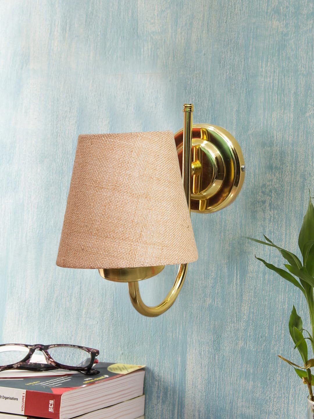 Multicolor Wall Lamp | Elegant Jute Material | Stylish Ambient Light for Home, Office, Living Room, Bedroom, Hallway | Modern Decorative Wall Sconce - Model DBS08