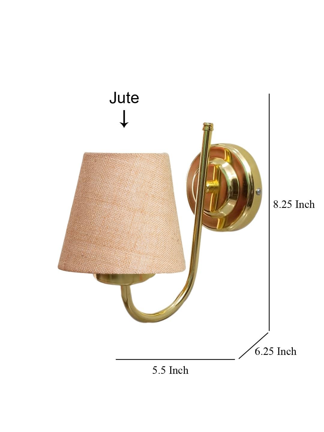 Multicolor Wall Lamp | Elegant Jute Material | Stylish Ambient Light for Home, Office, Living Room, Bedroom, Hallway | Modern Decorative Wall Sconce - Model DBS08