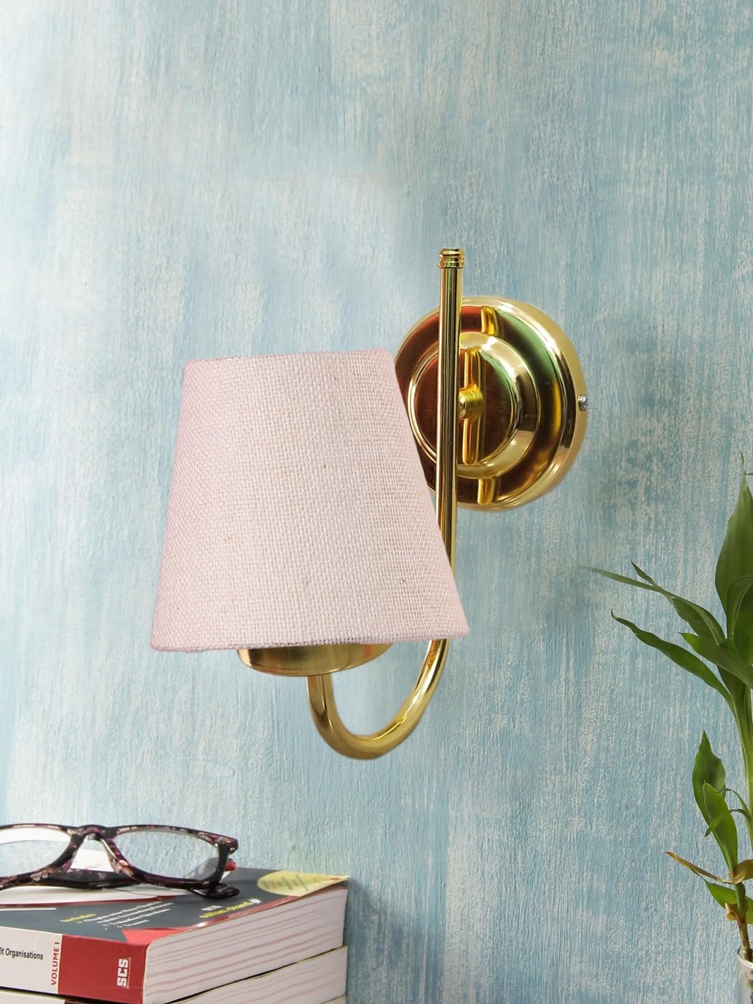 Multicolor Wall Lamp | Elegant Jute Material | Stylish Ambient Light for Home, Office, Living Room, Bedroom, Hallway | Modern Decorative Wall Sconce - Model DBS09