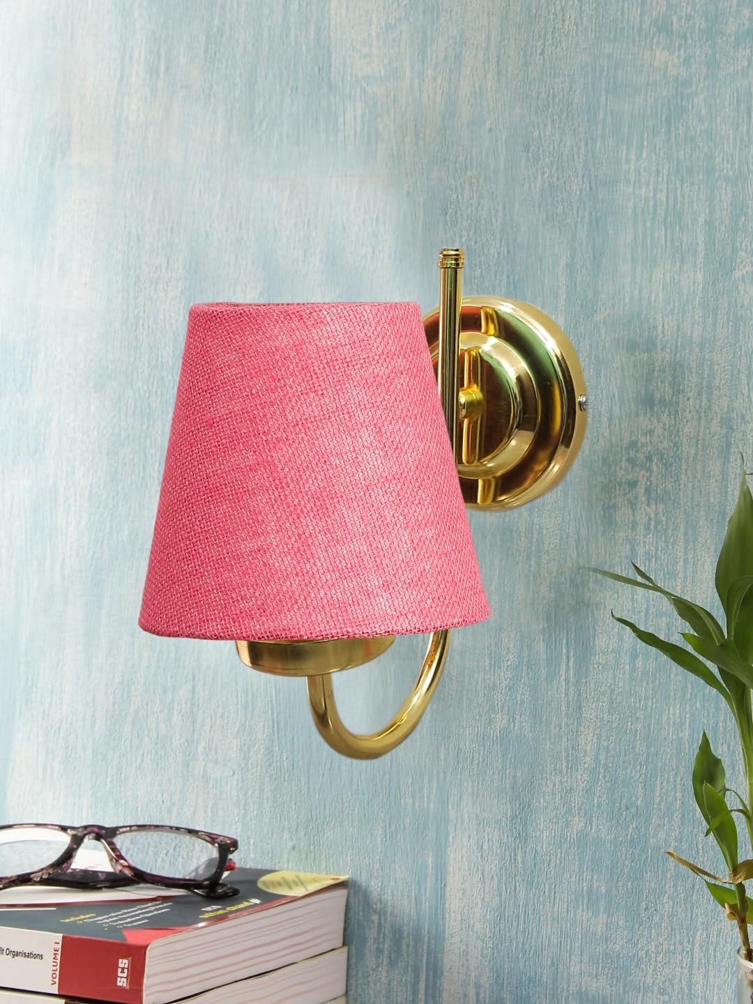 Multicolor Wall Lamp | Elegant Jute Material | Stylish Ambient Light for Home, Office, Living Room, Bedroom, Hallway | Modern Decorative Wall Sconce - Model DBS10