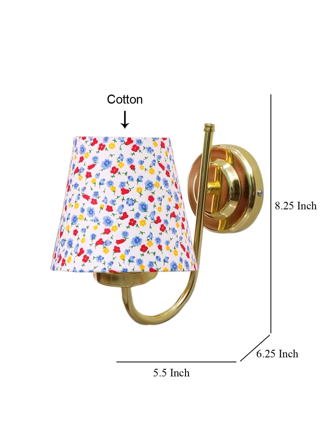 Multicolor Wall Lamp | Elegant Cotton Design | Stylish Ambient Light for Home, Office, Living Room, Bedroom, Hallway | Modern Decorative Wall Sconce - Model DBS15