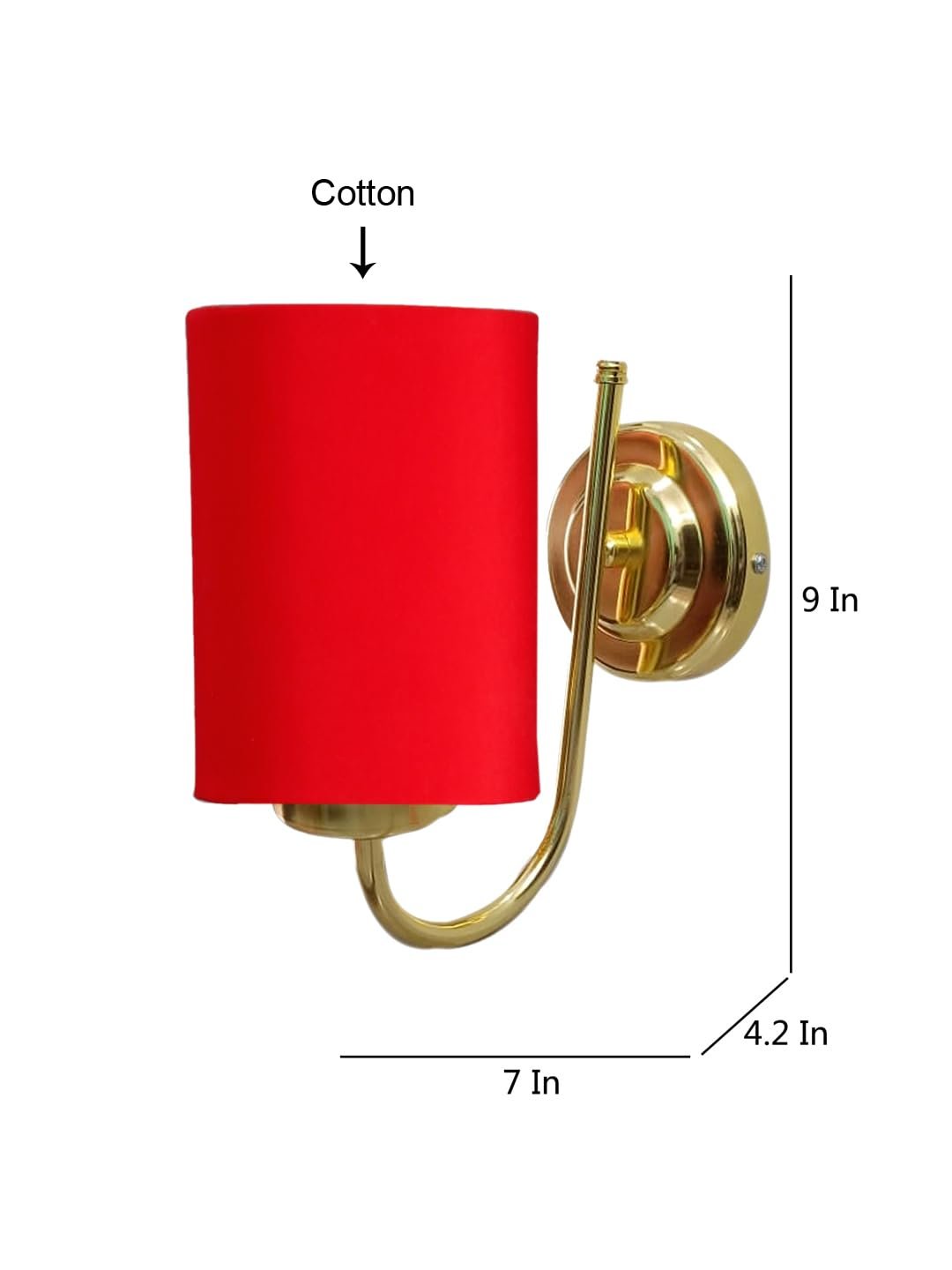 Multicolor Wall Lamp | Elegant Cotton Design | Stylish Ambient Light for Home, Office, Living Room, Bedroom, Hallway | Modern Decorative Wall Sconce - Model DBS18