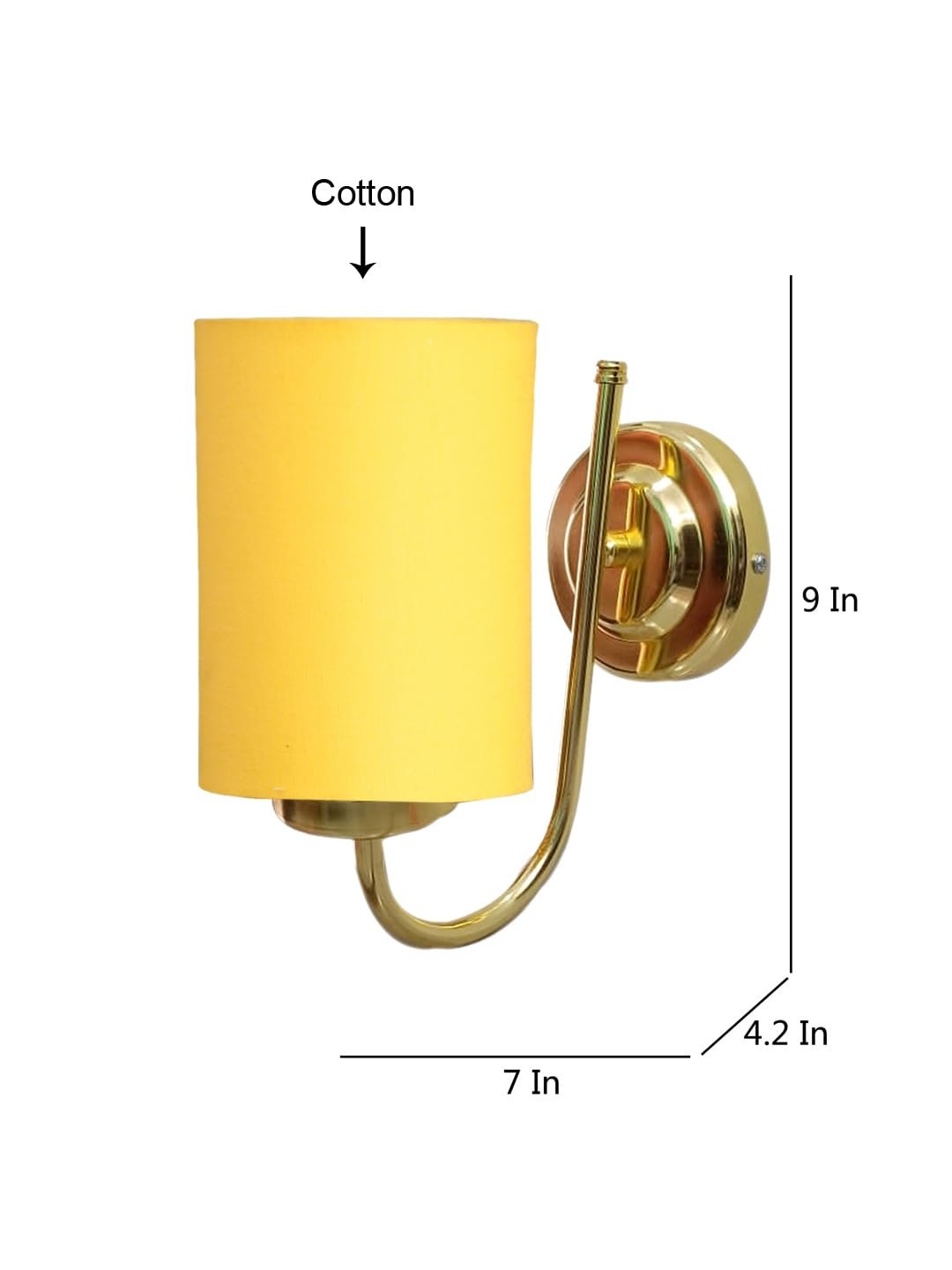Multicolor Wall Lamp | Elegant Cotton Design | Stylish Ambient Light for Home, Office, Living Room, Bedroom, Hallway | Modern Decorative Wall Sconce - Model DBS20