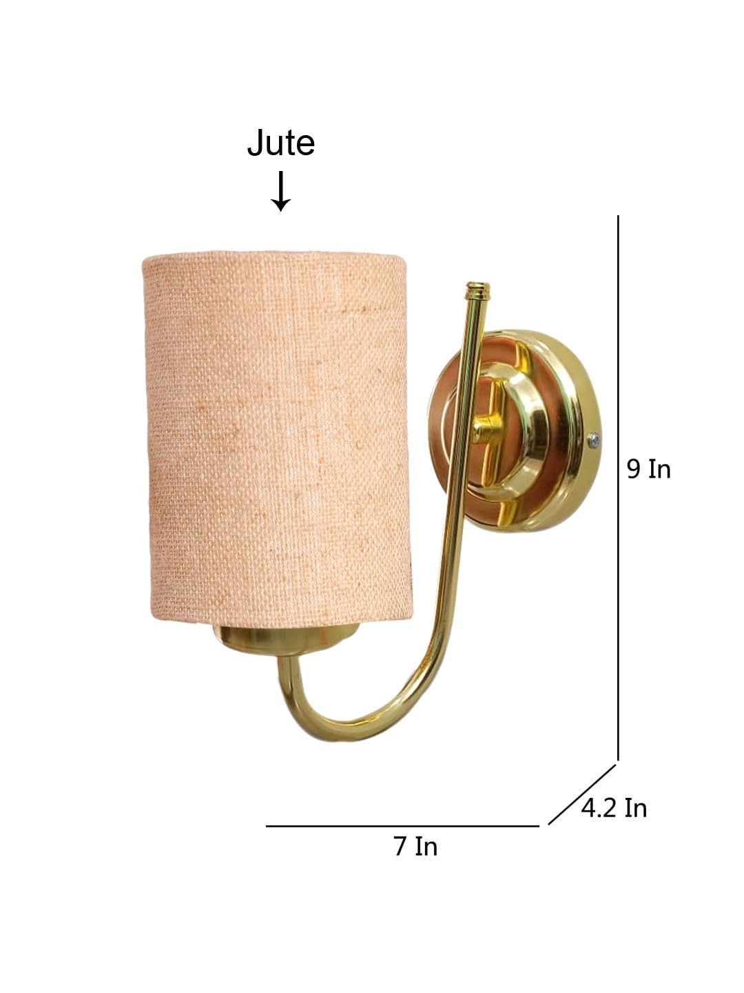 Multicolor Wall Lamp | Elegant Jute Material | Stylish Ambient Light for Home, Office, Living Room, Bedroom, Hallway | Modern Decorative Wall Sconce - Model DBS23