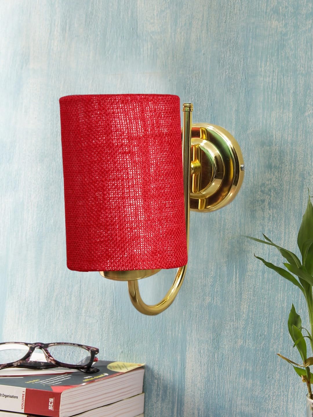 Multicolor Wall Lamp | Elegant Jute Material | Stylish Ambient Light for Home, Office, Living Room, Bedroom, Hallway | Modern Decorative Wall Sconce - Model DBS26
