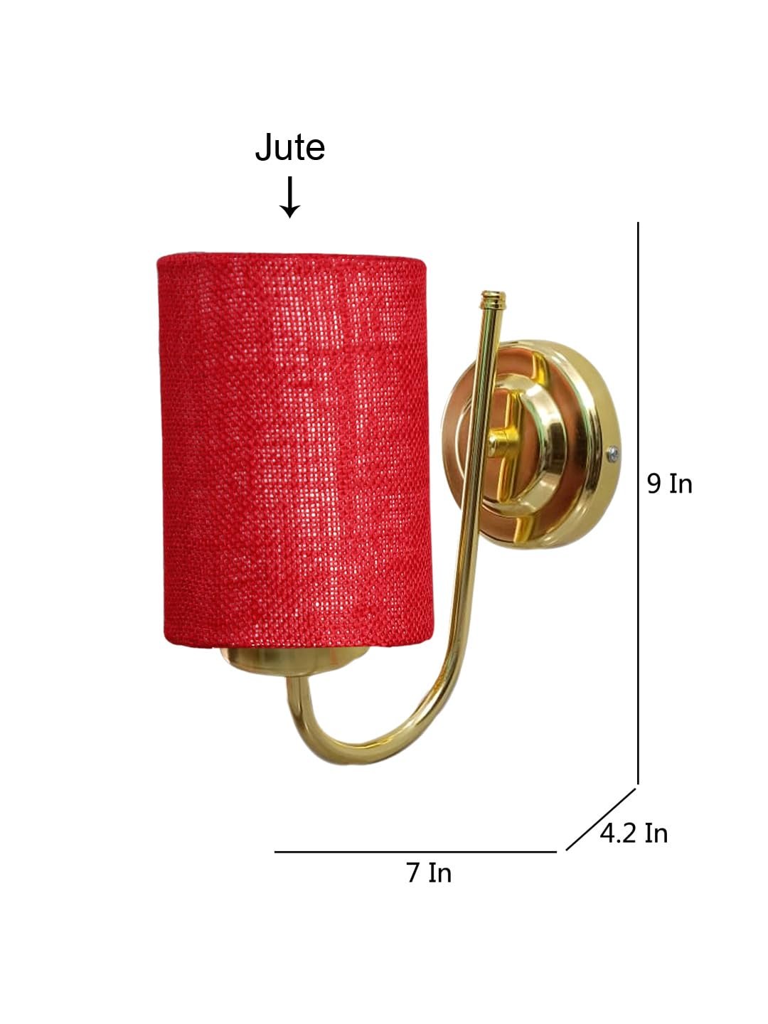 Multicolor Wall Lamp | Elegant Jute Material | Stylish Ambient Light for Home, Office, Living Room, Bedroom, Hallway | Modern Decorative Wall Sconce - Model DBS26