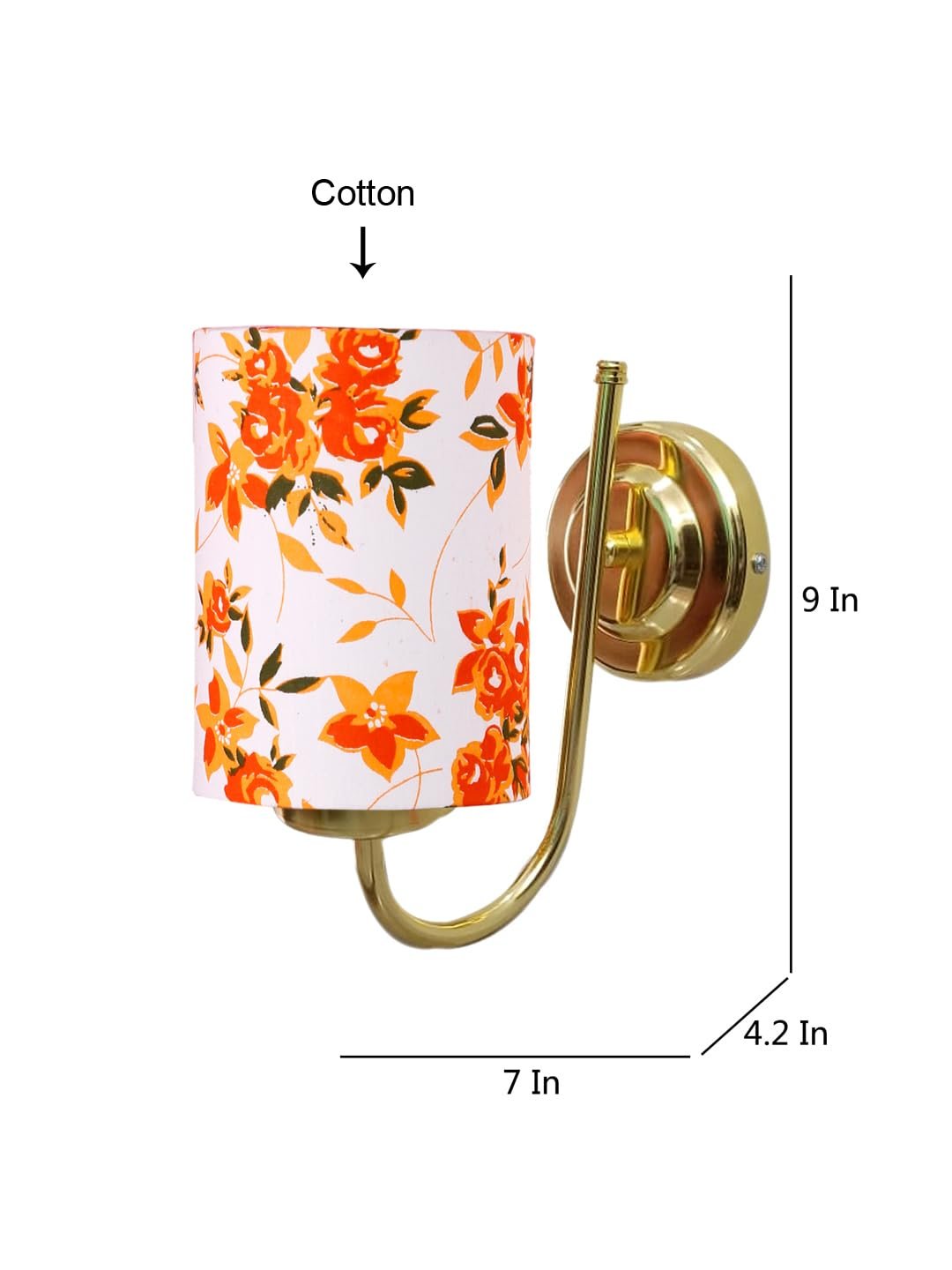 Multicolor Wall Lamp | Elegant Cotton Design | Stylish Ambient Light for Home, Office, Living Room, Bedroom, Hallway | Modern Decorative Wall Sconce - Model DBS29
