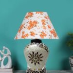 Multicolor Table Lamp | Artistic Mosaic Glass with Sturdy Wood Base | Decorative Ambient Light for Home D�cor | Perfect Blend of Modern & Traditional Style – Model DDG63