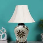Multicolor Table Lamp | Artistic Mosaic Glass with Sturdy Wood Base | Decorative Ambient Light for Home D�cor | Perfect Blend of Modern & Traditional Style – Model DDG66