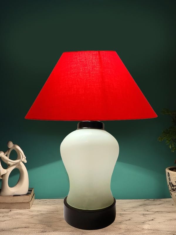 Multicolor Table Lamp | Artistic Mosaic Glass with Sturdy Wood Base | Decorative Ambient Light for Home D�cor | Perfect Blend of Modern & Traditional Style - Model DDG78
