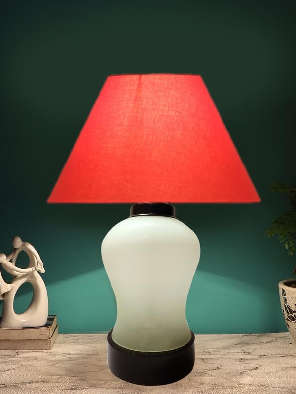Multicolor Table Lamp | Artistic Mosaic Glass with Sturdy Wood Base | Decorative Ambient Light for Home D�cor | Perfect Blend of Modern & Traditional Style - Model DDG79