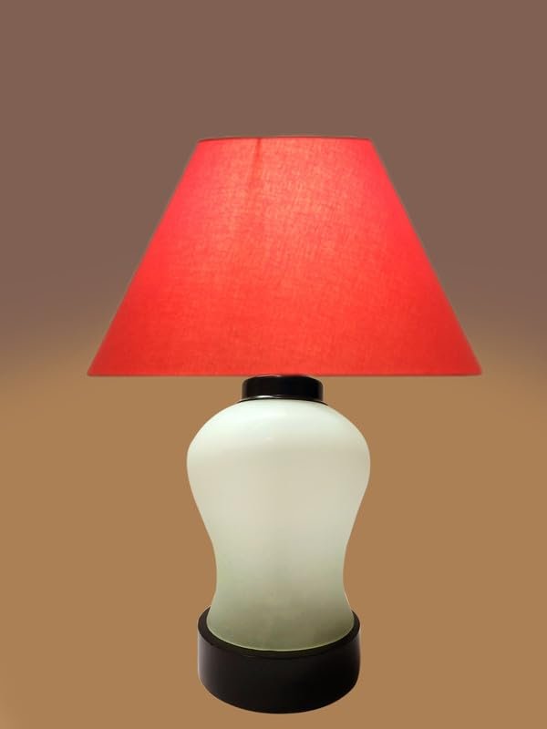 Multicolor Table Lamp | Artistic Mosaic Glass with Sturdy Wood Base | Decorative Ambient Light for Home D�cor | Perfect Blend of Modern & Traditional Style - Model DDG79