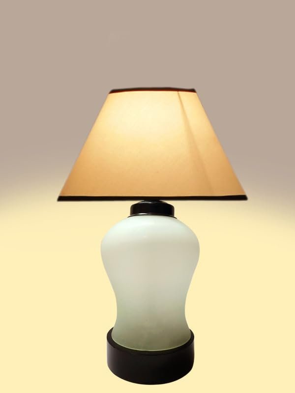 Multicolor Table Lamp | Artistic Mosaic Glass with Sturdy Wood Base | Decorative Ambient Light for Home D�cor | Perfect Blend of Modern & Traditional Style - Model DDG82