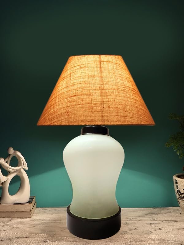 Multicolor Table Lamp | Artistic Mosaic Glass with Sturdy Wood Base | Decorative Ambient Light for Home D�cor | Perfect Blend of Modern & Traditional Style - Model DDG83