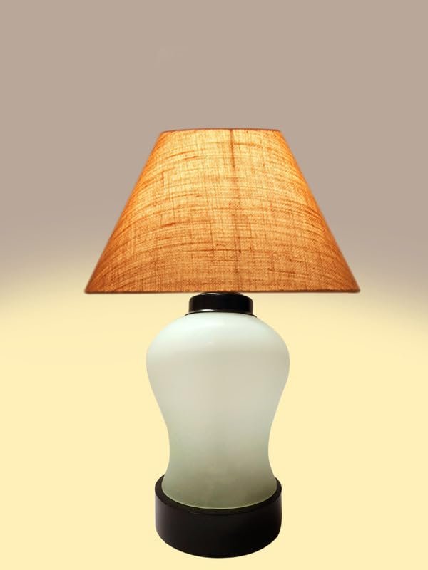 Multicolor Table Lamp | Artistic Mosaic Glass with Sturdy Wood Base | Decorative Ambient Light for Home D�cor | Perfect Blend of Modern & Traditional Style - Model DDG83
