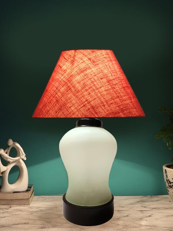Multicolor Table Lamp | Artistic Mosaic Glass with Sturdy Wood Base | Decorative Ambient Light for Home D�cor | Perfect Blend of Modern & Traditional Style - Model DDG84