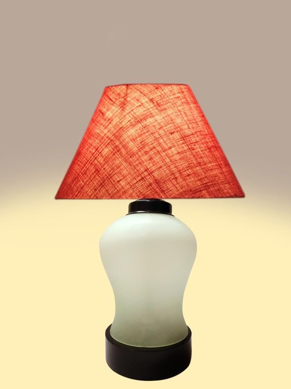 Multicolor Table Lamp | Artistic Mosaic Glass with Sturdy Wood Base | Decorative Ambient Light for Home D�cor | Perfect Blend of Modern & Traditional Style - Model DDG84