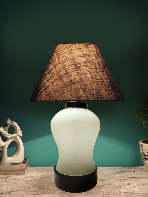 Multicolor Table Lamp | Artistic Mosaic Glass with Sturdy Wood Base | Decorative Ambient Light for Home D�cor | Perfect Blend of Modern & Traditional Style - Model DDG86