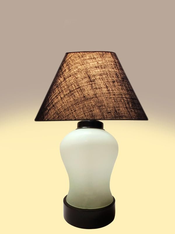 Multicolor Table Lamp | Artistic Mosaic Glass with Sturdy Wood Base | Decorative Ambient Light for Home D�cor | Perfect Blend of Modern & Traditional Style - Model DDG86
