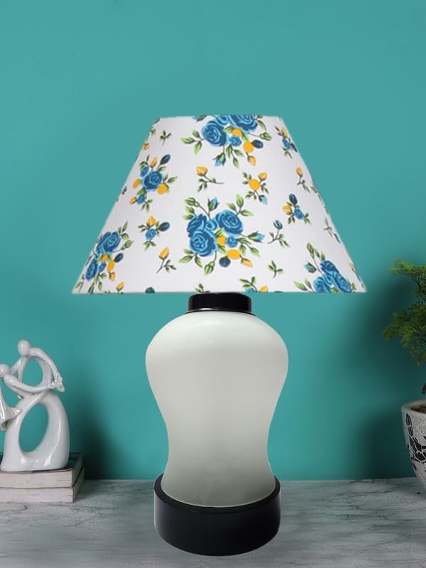 Multicolor Table Lamp | Artistic Mosaic Glass with Sturdy Wood Base | Decorative Ambient Light for Home D�cor | Perfect Blend of Modern & Traditional Style - Model DDG87