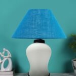 Multicolor Table Lamp | Artistic Mosaic Glass with Sturdy Wood Base | Decorative Ambient Light for Home D�cor | Perfect Blend of Modern & Traditional Style – Model DDG94