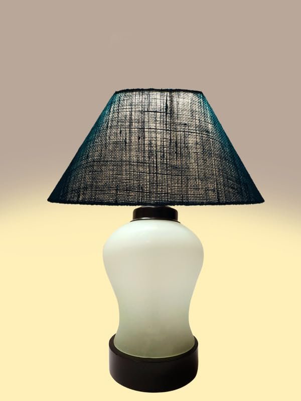 Multicolor Table Lamp | Artistic Mosaic Glass with Sturdy Wood Base | Decorative Ambient Light for Home D�cor | Perfect Blend of Modern & Traditional Style - Model DDG94