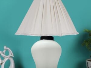 Multicolor Table Lamp | Artistic Mosaic Glass with Sturdy Wood Base | Decorative Ambient Light for Home D�cor | Perfect Blend of Modern & Traditional Style - Model DDG95