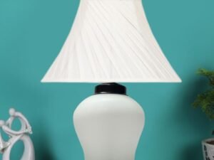 Multicolor Table Lamp | Artistic Mosaic Glass with Sturdy Wood Base | Decorative Ambient Light for Home D�cor | Perfect Blend of Modern & Traditional Style - Model DDG97