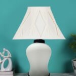 Multicolor Table Lamp | Artistic Mosaic Glass with Sturdy Wood Base | Decorative Ambient Light for Home D�cor | Perfect Blend of Modern & Traditional Style – Model DDG98