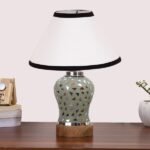 Multicolor Table Lamp | Artistic Mosaic Glass with Sturdy Wood Base | Decorative Ambient Light for Home D�cor | Perfect Blend of Modern & Traditional Style – Model DG132