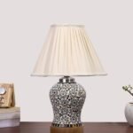Multicolor Table Lamp | Artistic Mosaic Glass with Sturdy Wood Base | Decorative Ambient Light for Home D�cor | Perfect Blend of Modern & Traditional Style – Model DG175