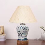 Multicolor Table Lamp | Artistic Mosaic Glass with Sturdy Wood Base | Decorative Ambient Light for Home D�cor | Perfect Blend of Modern & Traditional Style – Model DG176