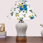 Multicolor Table Lamp | Artistic Mosaic Glass with Sturdy Wood Base | Decorative Ambient Light for Home D�cor | Perfect Blend of Modern & Traditional Style – Model DG238