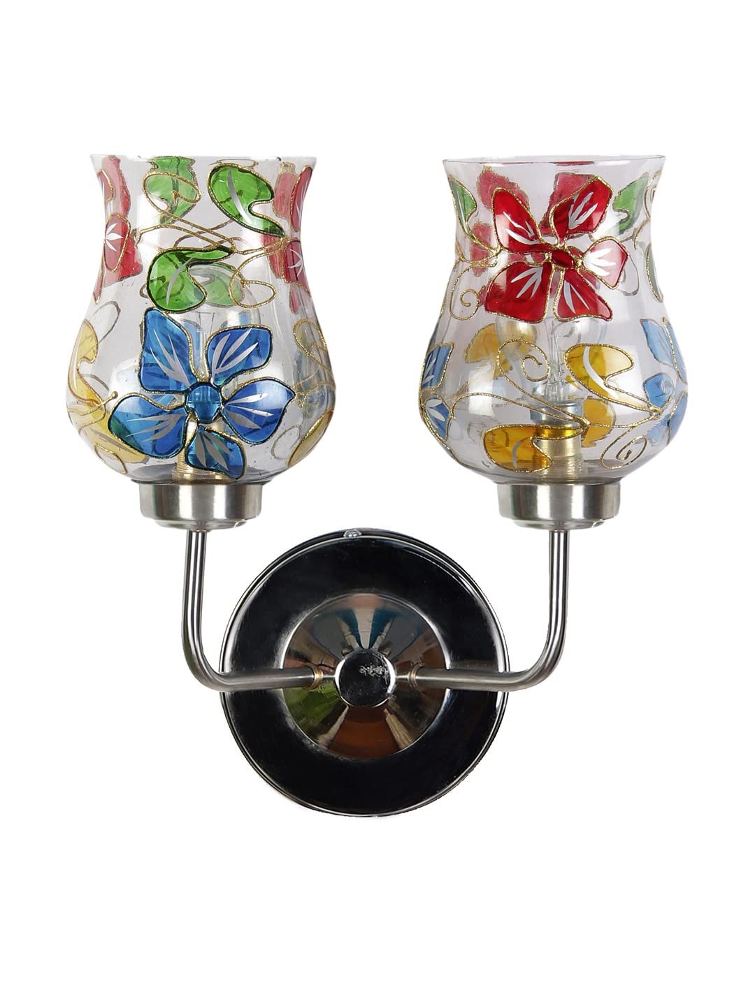Multicolor Wall Lamp | Elegant Mosaic Glass & Wood Design | Stylish Ambient Light for Home, Office, Living Room, Bedroom, Hallway | Modern Decorative Wall Sconce - Model DGJ54
