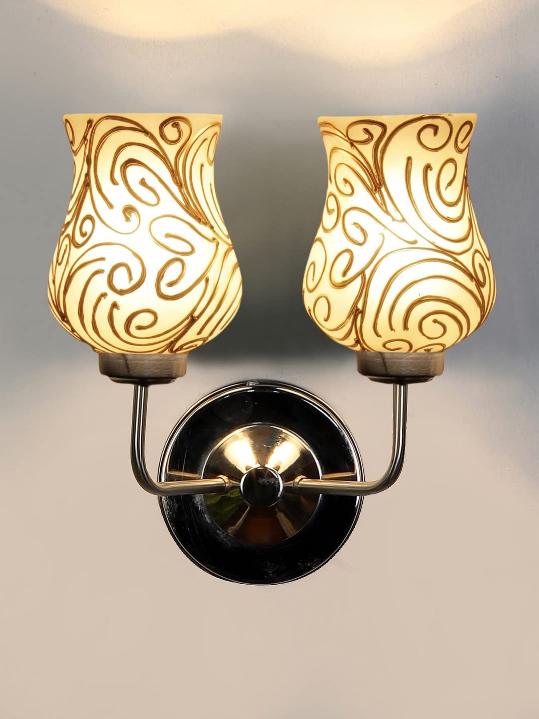 Multicolor Wall Lamp | Elegant Mosaic Glass & Wood Design | Stylish Ambient Light for Home, Office, Living Room, Bedroom, Hallway | Modern Decorative Wall Sconce - Model DGJ55