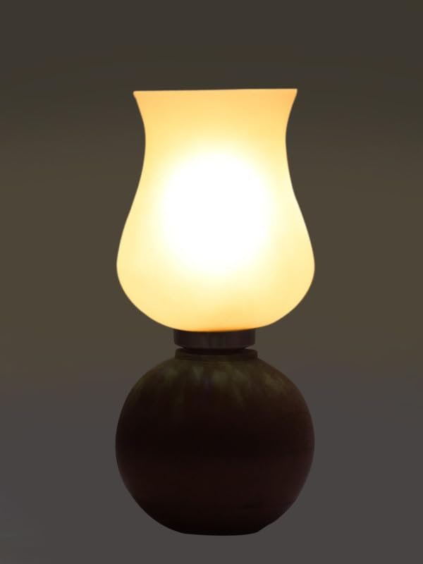Multicolor Table Lamp | Artistic Mosaic Glass with Sturdy Wood Base | Decorative Ambient Light for Home D�cor | Perfect Blend of Modern & Traditional Style - Model DJF17